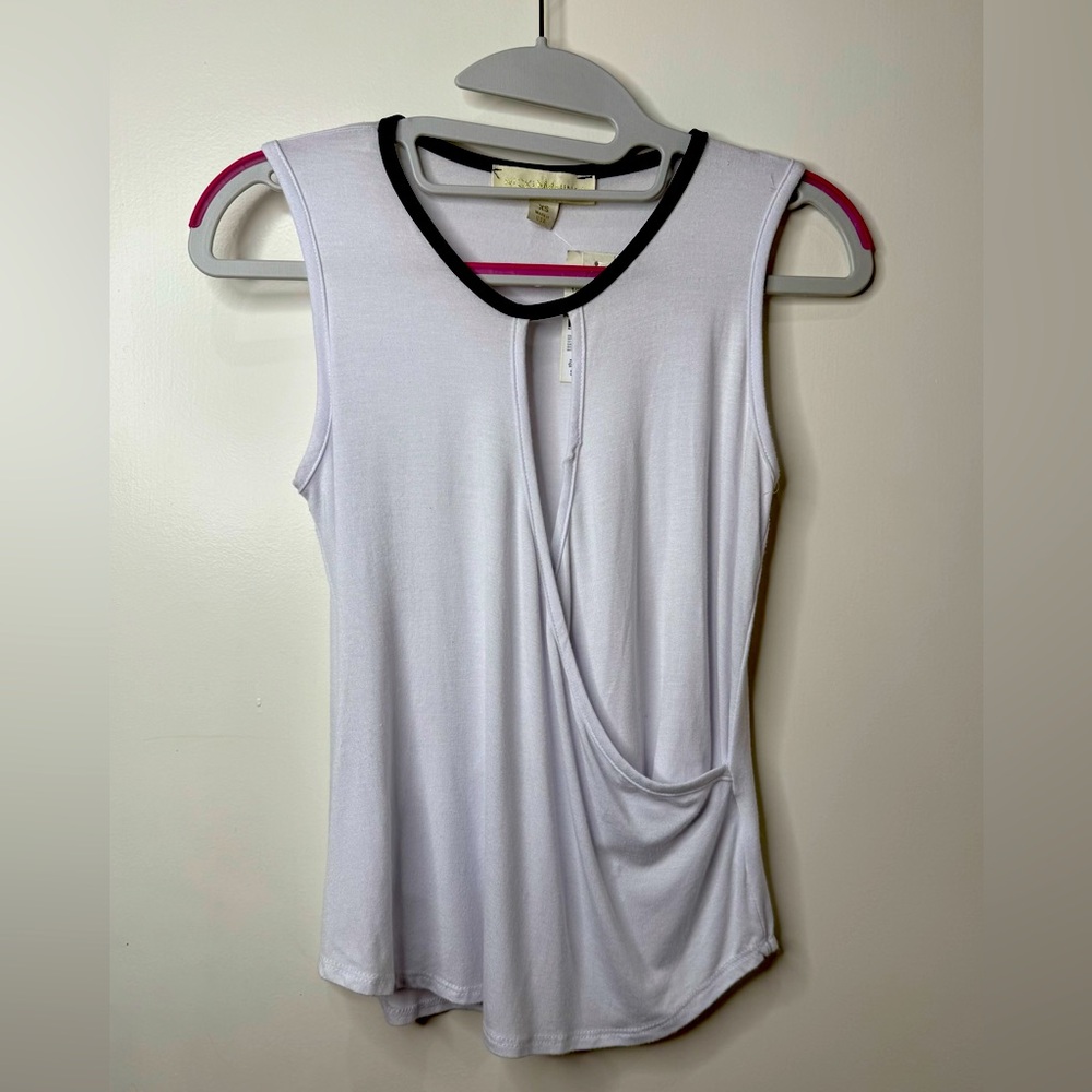 NICKI MINAJ Sleeveless, Cross-Body, Open Front Women’s Shirt XS NWT